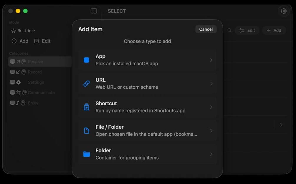 Add item